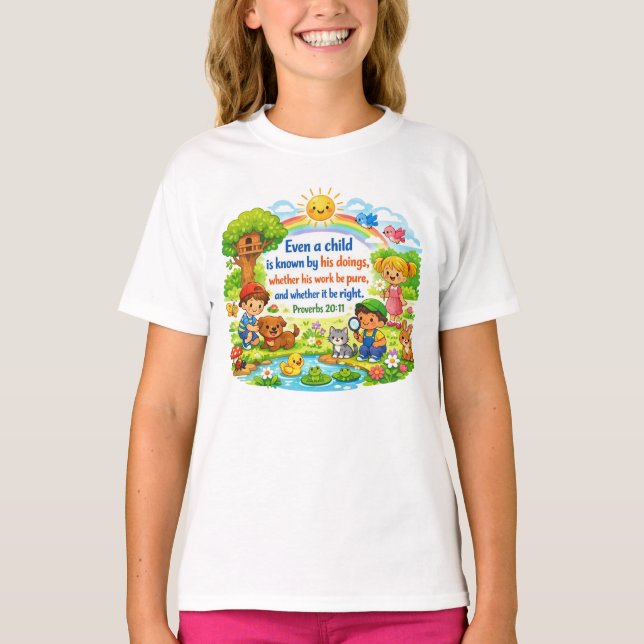 Proverbs 20:11 T-Shirt (Front)