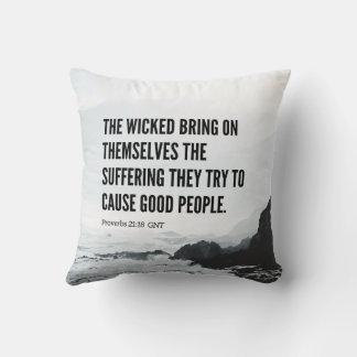 Proverbs 21:18 Bible Quotes Cushion