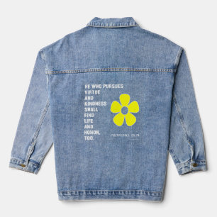 Proverbs 22:21 Virtue Denim Jacket