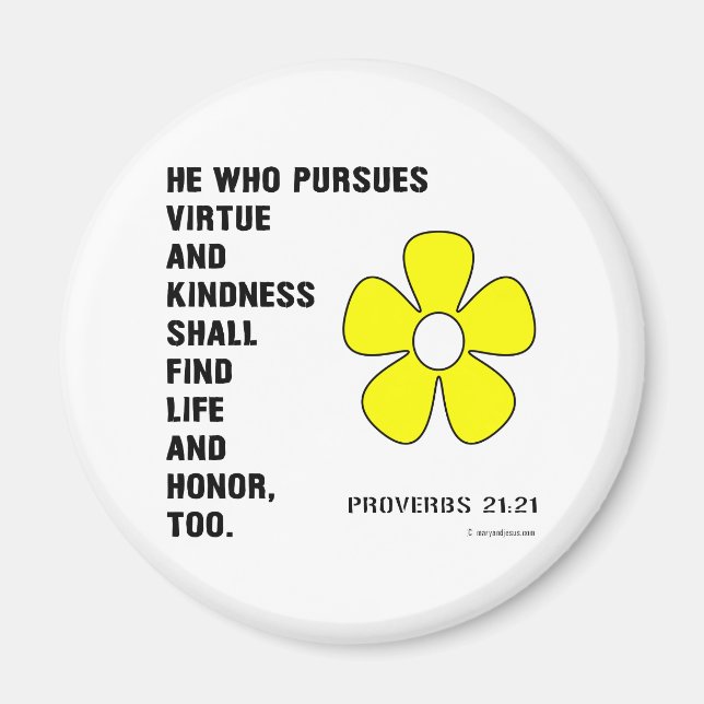 Proverbs 22:21 Virtue Magnet (Front)