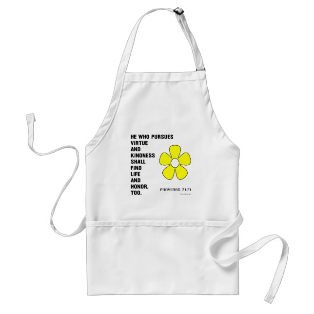 Proverbs 22:21 Virtue Standard Apron (Front)