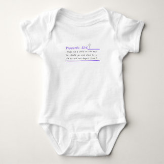 Proverbs 22:6 Christian Baby Bodysuit One-Piece