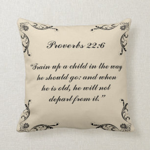 Proverbs 22:6 cushion