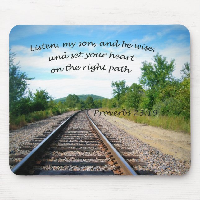 Proverbs 23:19 mouse pad (Front)