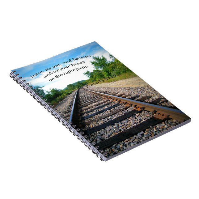 Proverbs 23:19 spiral notebook (Right Side)