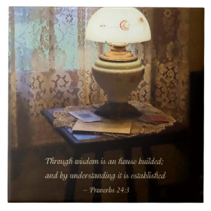 Proverbs 24 3 Through Wisdom Is an House Builded Tile