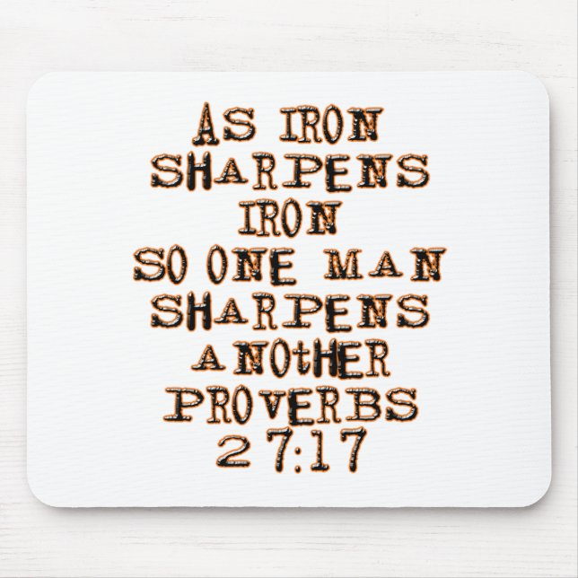 Proverbs 27:17 mouse pad (Front)