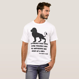Proverbs 28:1 Bible Verse Quote KJV Unisex T-Shirt