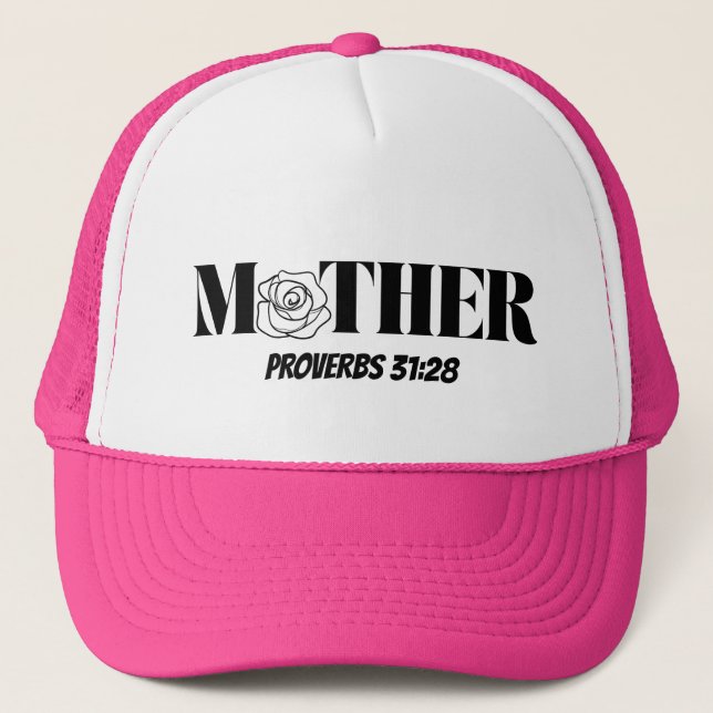 Proverbs 31:28 “Mother” Women’s Hat – Faith-Based  (Front)