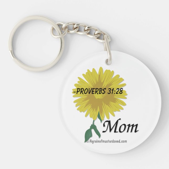 Proverbs 31:28 Mother's Day Key Ring (Front)