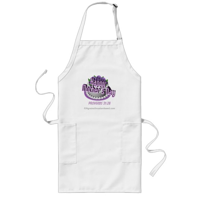 Proverbs 31:28 Mother's Day Long Apron (Front)
