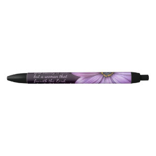 Proverbs 31:30 A woman that feareth the LORD Black Ink Pen