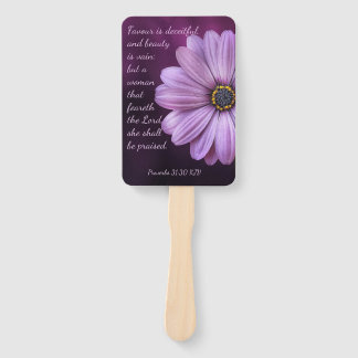 Proverbs 31:30 - A woman that feareth the Lord Hand Fan