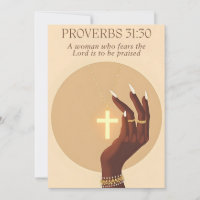 Proverbs 31:30 Faith & Grace Inspirational Art