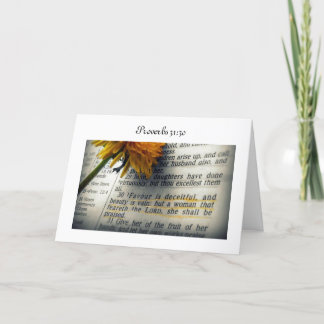 Proverbs 31:30 Greeting Card