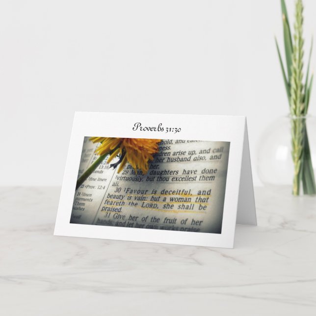 Proverbs 31:30 Greeting Card (Front)