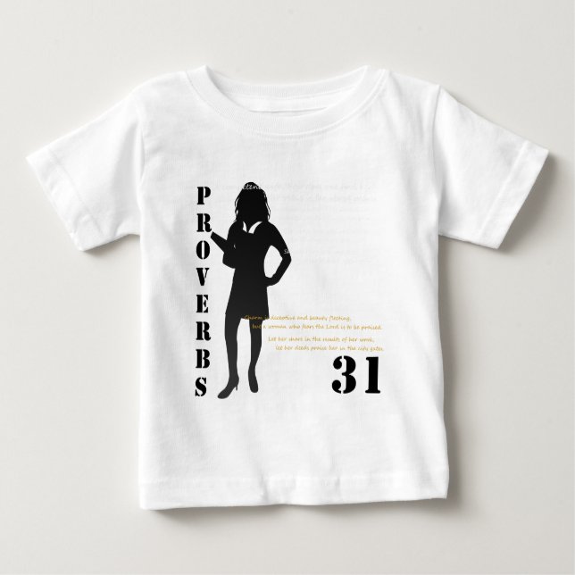 proverbs 31 baby T-Shirt (Front)