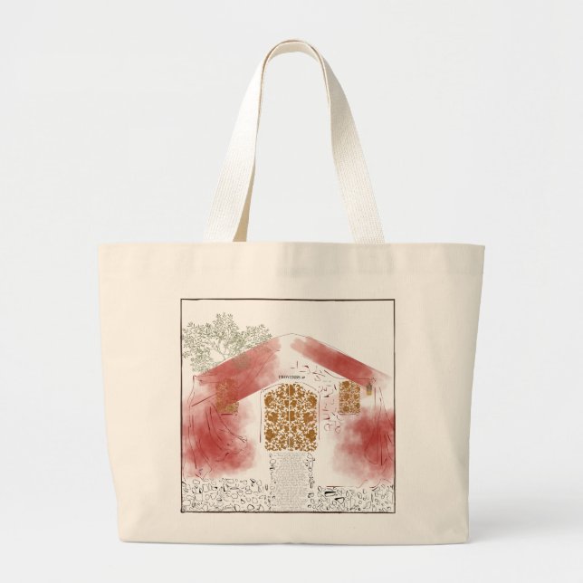 Proverbs 31 Clothed in Scarlet Tote Bag (Front)