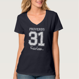 Proverbs 31 Fearless - Jesus Surfed Christian T-Shirt