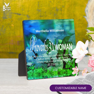 Proverbs 31 Inspirational Christian Plaque