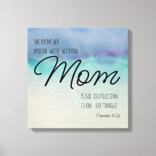 Proverbs 31 Mum Canvas Print