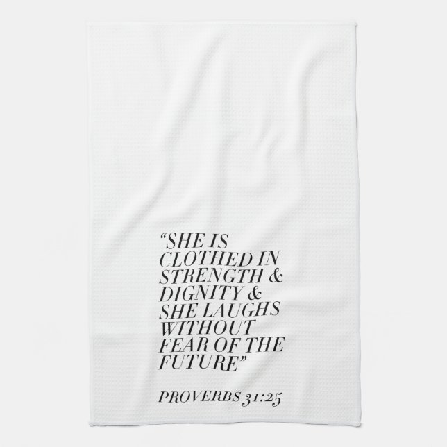 Proverbs 31 tea towel (Vertical)