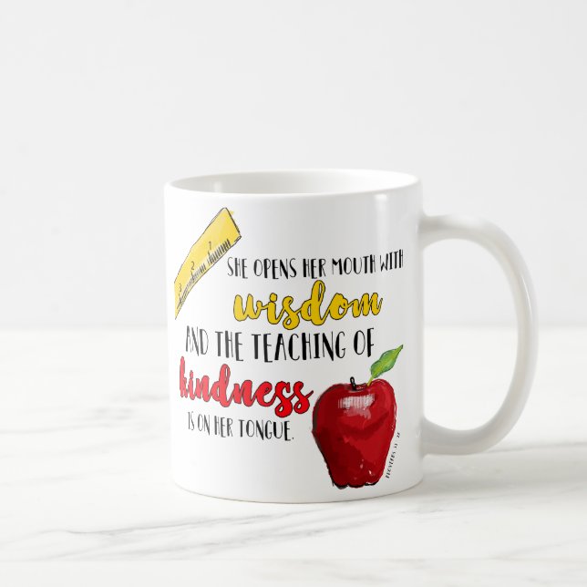 Proverbs 31 Teacher Coffee Mug (Right)