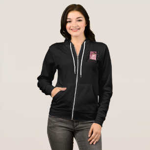 Proverbs 31 Woman Black Zip-Up Long Sleeve Hoodie 