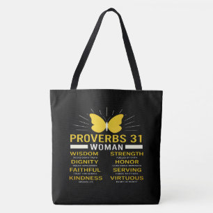 Proverbs 31 Woman Christian Women’s Tote Bag