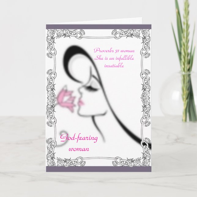 Proverbs 31 Woman Greeting Card (Front)