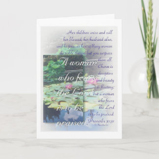 Proverbs 31 woman Mother's Day card