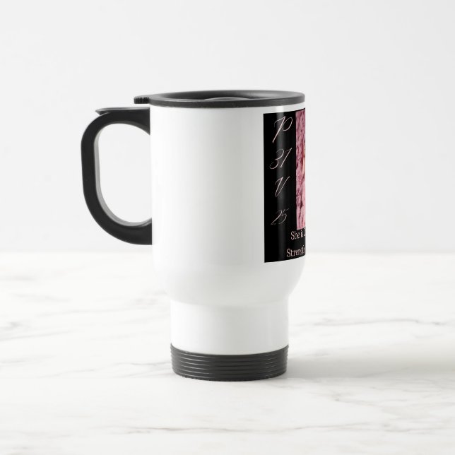 Proverbs 31 Woman Travel Commuter  Mug (Left)