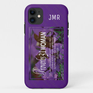 PROVERBS 31   Worth More Than Rubies PURPLE Case-M Case-Mate iPhone Case