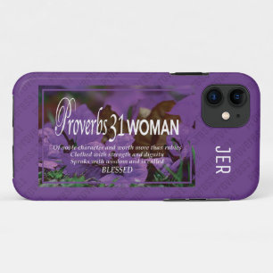PROVERBS 31   Worth More Than Rubies PURPLE Case-Mate iPhone Case
