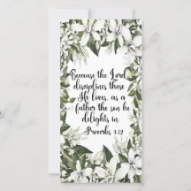 Proverbs 3:12, Watercolor Bible verse bookmark