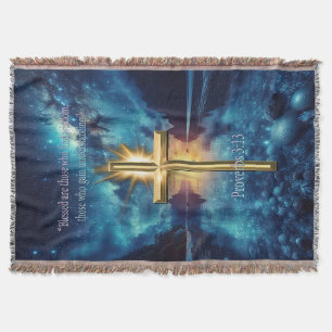 Proverbs 3:13 throw blanket