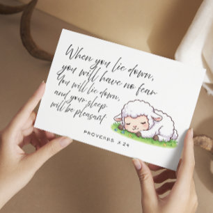 Proverbs 3:24 Bible Verse Jw Encouragement Card