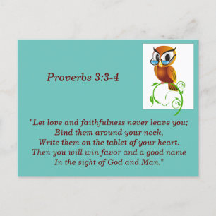 Proverbs 3:3-4 Bible Verse Memory Card