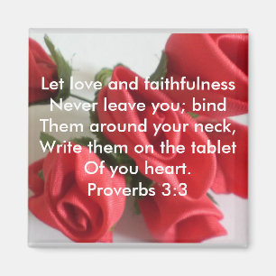 Proverbs 3:3 magnet