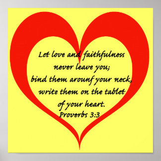 Proverbs 3:3 poster