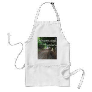 Proverbs 3:5-6 Christian Bible Verse Poster Standard Apron