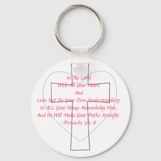 Proverbs 3:5-6 key ring
