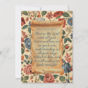 Proverbs 3:5–6 Trust in the Lord Bible Verse  Invitation