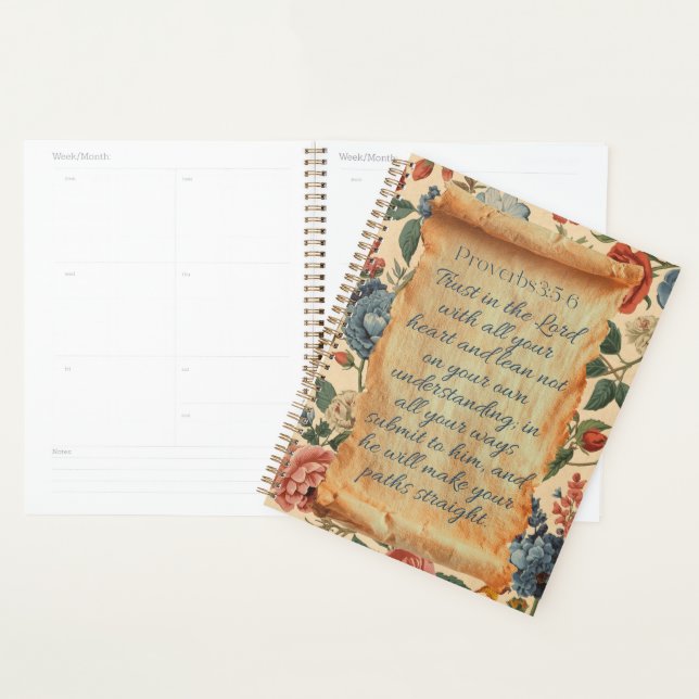 Proverbs 3:5–6 Trust in the Lord Bible Verse  Planner (Display)