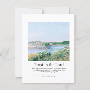 Proverbs 3:5-6 Trust in the Lord Postcard