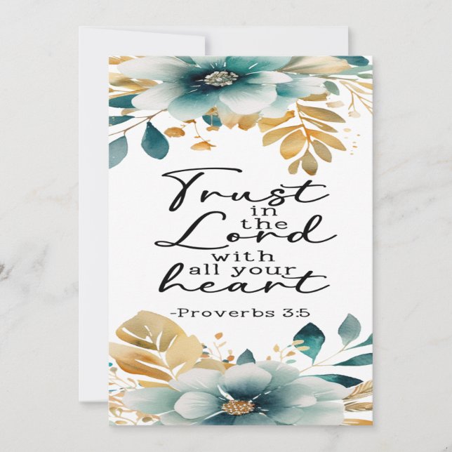Proverbs 3:5 Encouragement Card (Front)