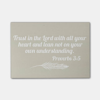 Proverbs 3:5 Post-it Notes
