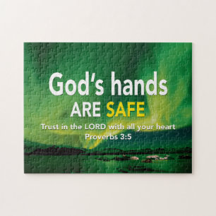 Proverbs 3:5 TRUST IN THE LORD Christian Jigsaw Puzzle