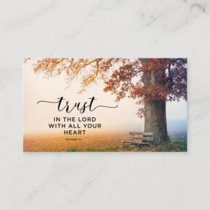 Proverbs 3:5 Trust in the Lord with all Your Heart Business Card