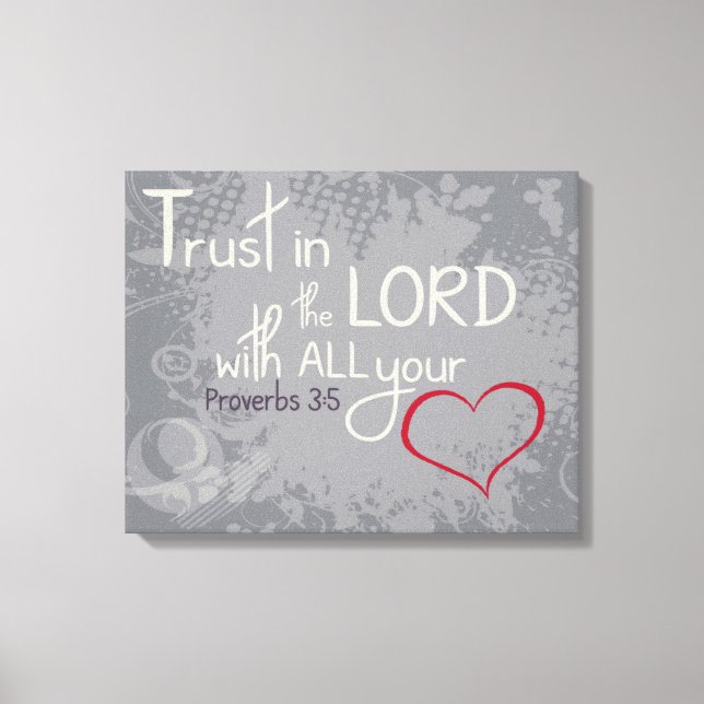 Proverbs 3:5 wrapped canvas (Front)